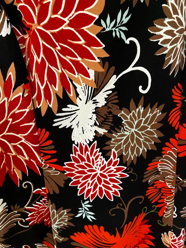 Cold Shoulder Flower Print Dress Size Sp - Image 2