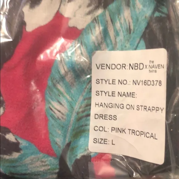 NBD‎ X NAVEN TWINS HANGING ON STRAPPY DRESS nwt - Image 4