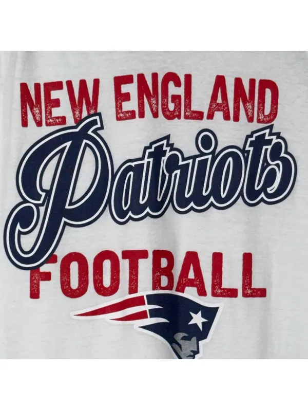 NFL Juniors XL New England Patriots Hooded Long Sleeve Shirt - Image 3