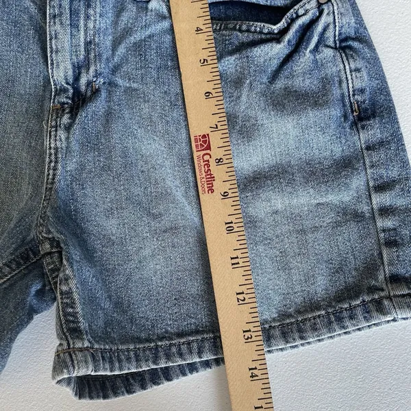 Tommy Hilfiger Vintage Boyfriend Denim Shorts 100% Cotton Blue Women's Size 8 - Image 10