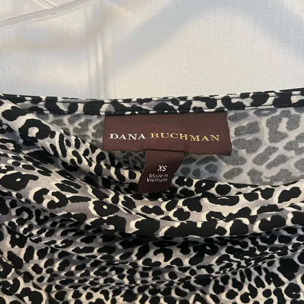 Dana Buchman Leopard Print Cowl Neck Blouse - Image 2