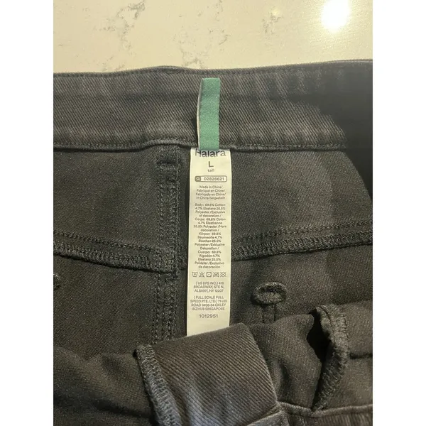 Halara Flex Denim Black Mid Low Rise Zipper Pockets Skinny Jeans Large Tall - Image 5