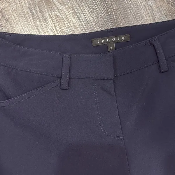 Theory women's deep navy straight pants size 6 - Image 3