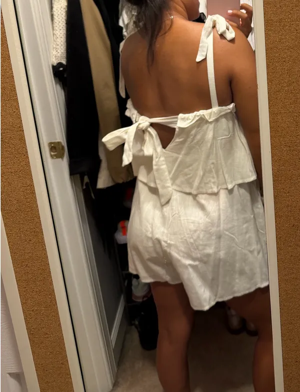 Hello Molly White Romper - Image 2
