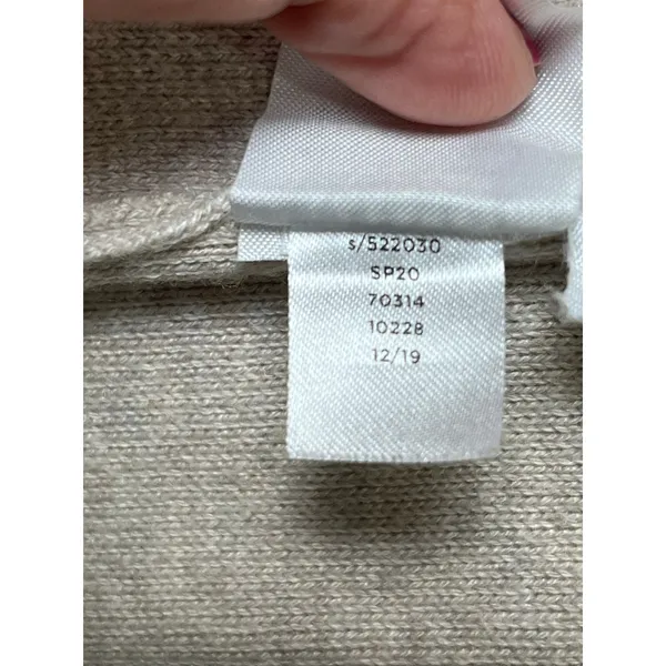 Ann Taylor Long Duster Jacket Small Cotton Blend Neutral Minimalist Lightweight - Image 7