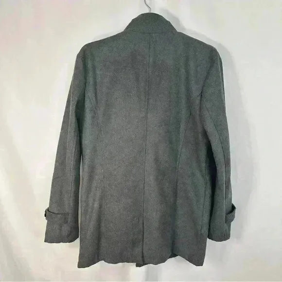 NWT‎ Coat Jacket Button Up Front Pockets Snap Button Collar Womens Size XL Gray - Image 11