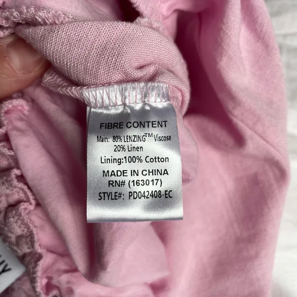 Princess Polly Pink Embroidered Shorts Size US 4 Linen Blend Boho Summer - Image 4