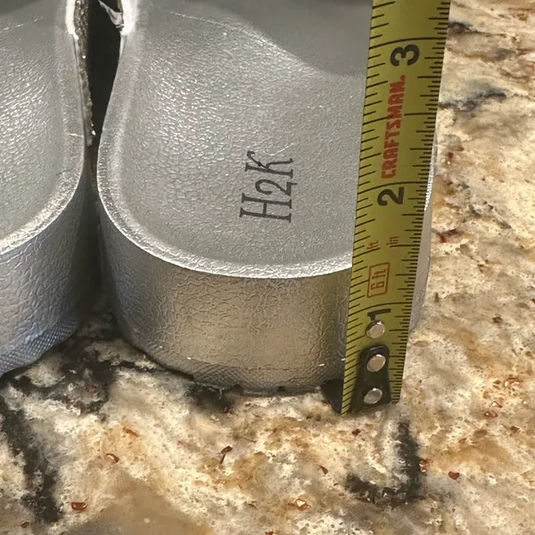 H2K Espen Silver Glitter Double Buckle Adjustable Comfort Size 9 Slides Sandal - Image 7
