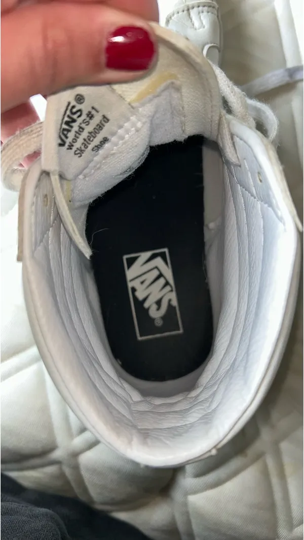 Vans High-Top White Sneakers - Image 8