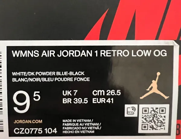 Nike New Air Jordan 1 Retro Low OG Dark Powder Blue - Image 11