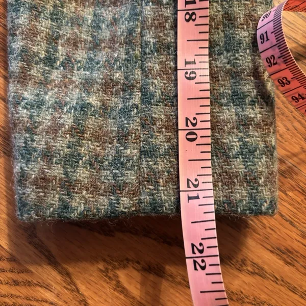 Vintage‎ 80's Wool Women's Green Plaid Jacket Preppy - Image 9