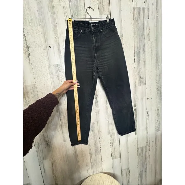 Nasty Gal collection black mom super high rise jeans size 6 - Image 10