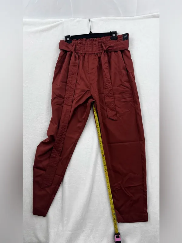 NWT Abercrombie & Fitch Rust Brown Women's Trousers 088 - Image 7
