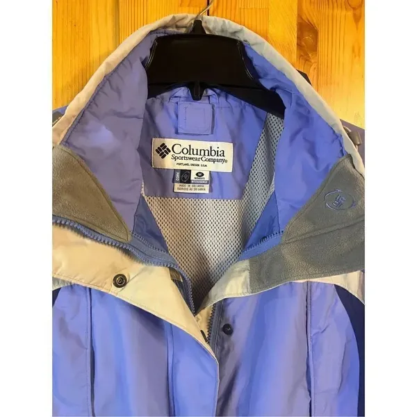 Columbia Sportswear Interchange Jacket Blue Beige Med Core Women's (1965) Read - Image 5