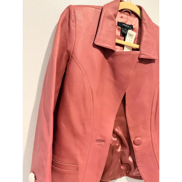 Arden B Y2K Faux Leather Blazer M - Image 3