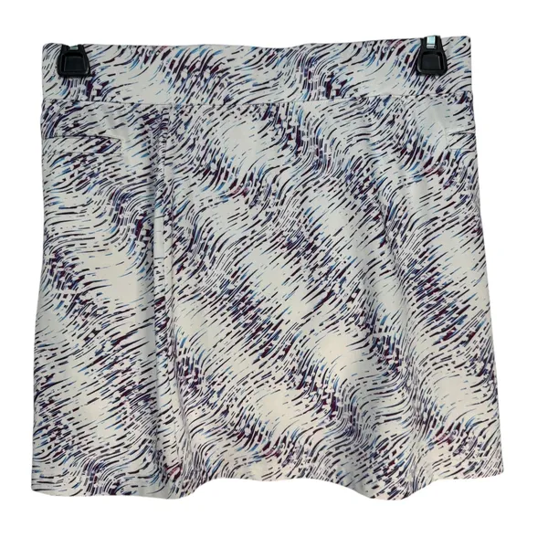 Pebble Beach Performance Skort Women's Size Medium White Blue Print Golf‎ Tennis - Image 9