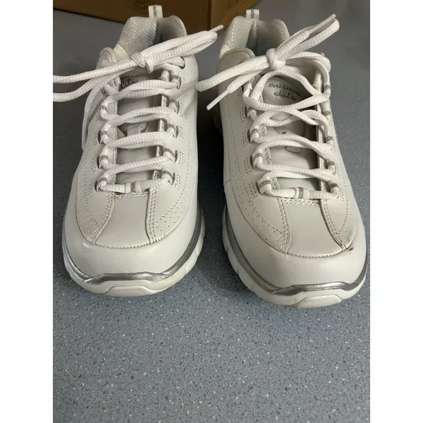 Skechers Womens Elite 11798 White Casual Shoes Sneakers Size 8 Comfort Walking - Image 2