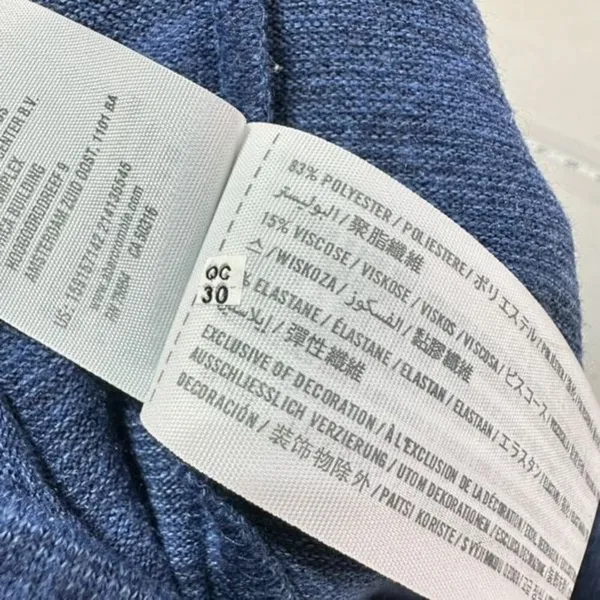 NWT Abercrombie & Fitch MIDI dress blue Heathered open back cut out‎ size small - Image 9