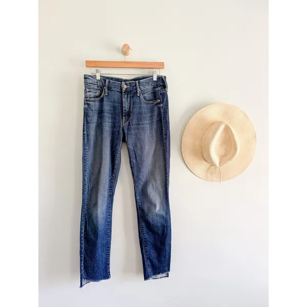 MOTHER | The Looker Ankle Step Fray Jeans Can't Leave It Alone | Sz 26 - Image 2