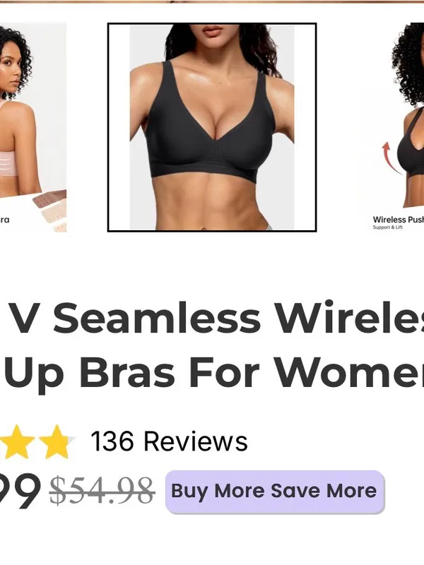 & Other Stories Black seamless bra - Image 4