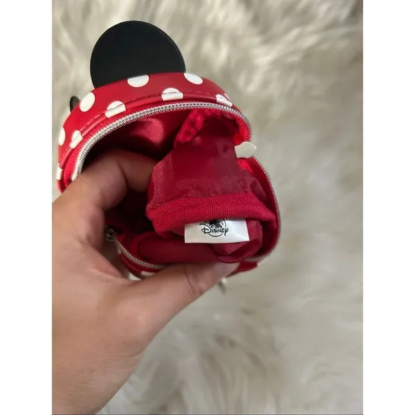 Disney Minnie Mouse Bow Miniature Backpack Keychain Clip - Image 4