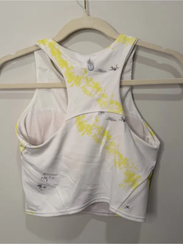 Lululemon Invigorate Training Tank Top Cross Court Wash Electric Lemon Size 6 - Image 4