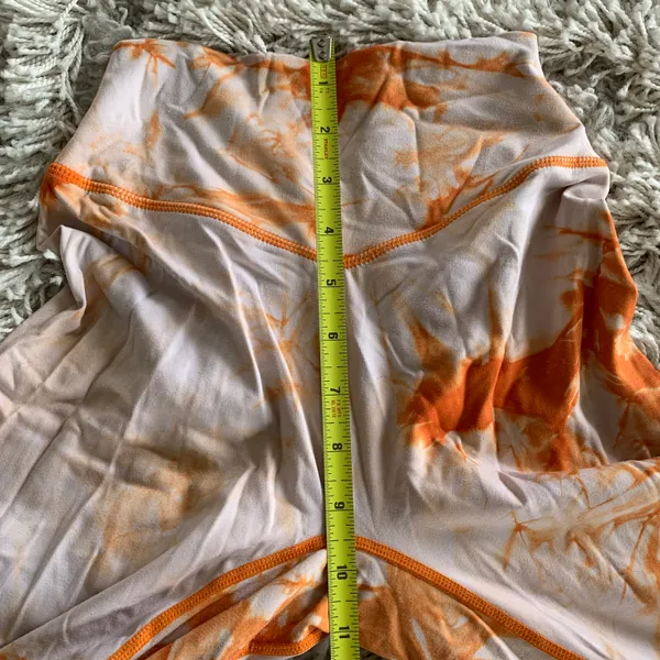 Balance Athletica Orange/White Tie Dye High Waisted Vitality Leggings - Image 9
