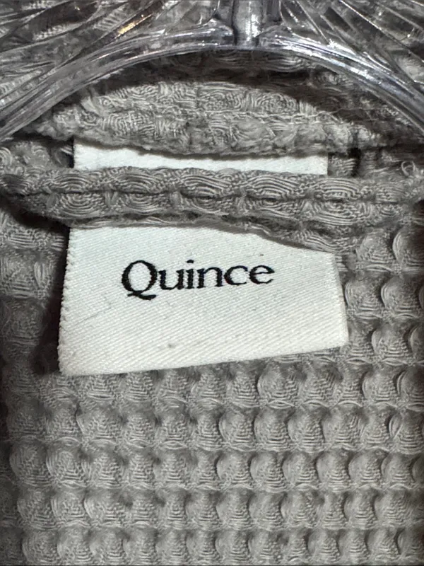 Quince Women's Waffle-Knit Robe - Taupe/Grey - Image 2