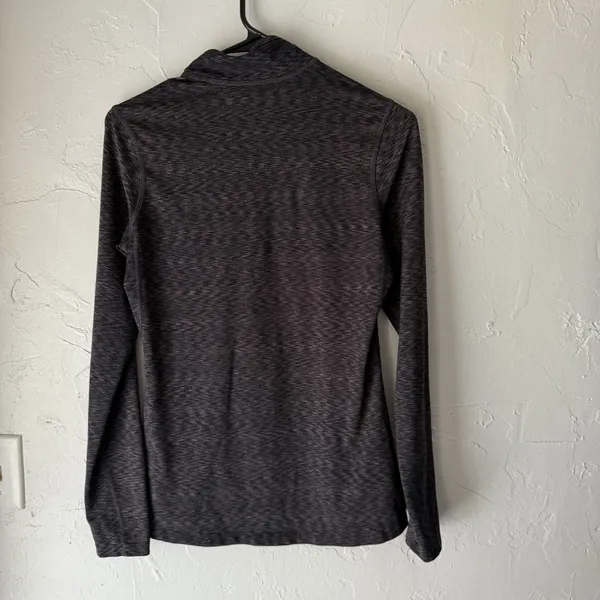 REI Co-op Pullover Womens Small Black Gray Long‎ Sleeve 1/4 Zip Stretch Athletic - Image 7