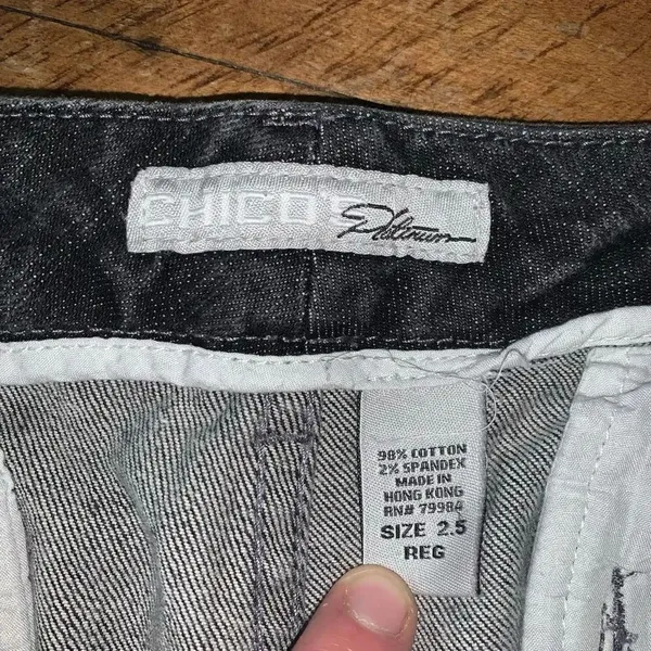 Chico’s faded black bootcut 2.5/14 comfortable travelcore jeans - Image 2