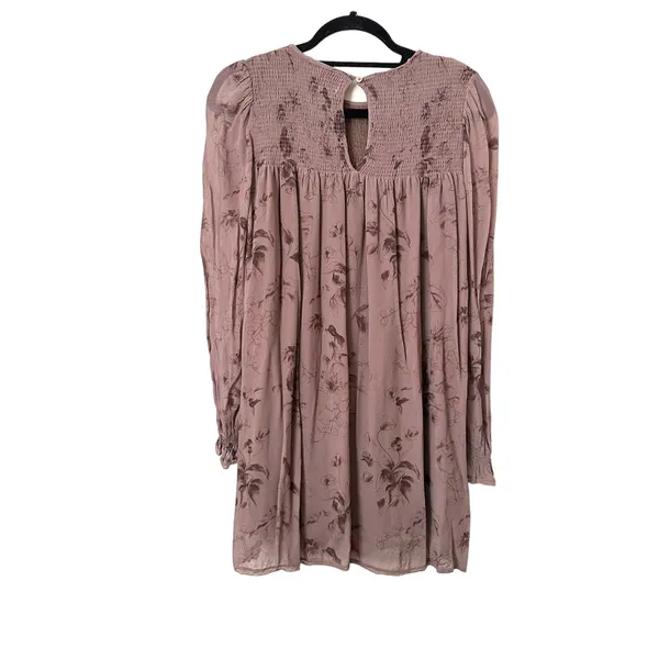 ARITZIA Wilfred Eden Floral Boho Dress Brown‎ Sz Small - Image 3