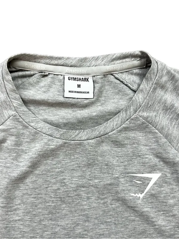 Gymshark Vital Seamless Athletic Short Sleeve Logo T-Shirt Gray Medium - Image 5