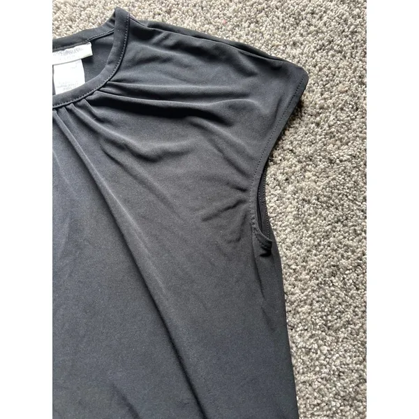 Worthington Stretch women's short sleeve black‎ blouse size medium - Image 4