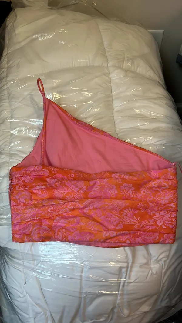ZARA One shoulder Floral Crop Top - Image 10