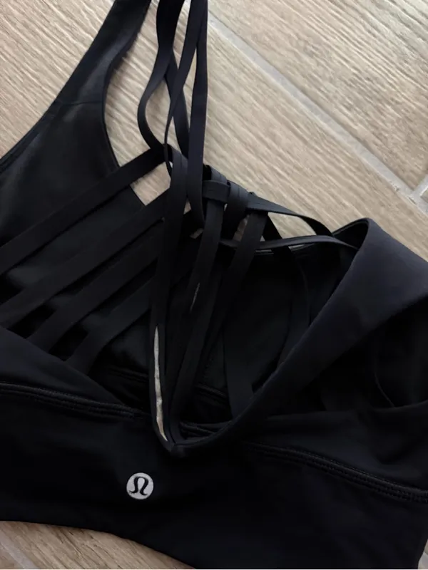 lululemon athletica Black Multi-Strap Crossback Sports Bra - Image 5