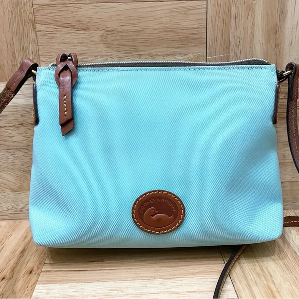 DOONEY & BOURKE Nylon Crossbody Pouchette Bag in Light Blue - Image 5