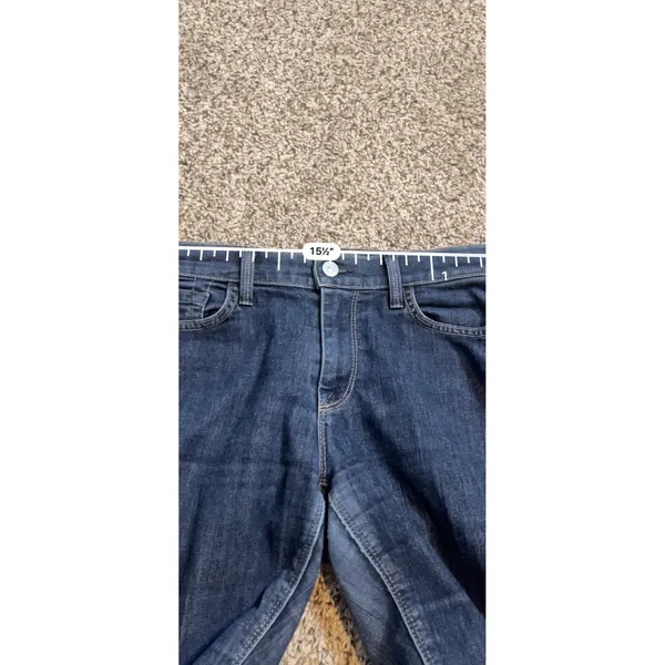 7 For‎ All Mankind High Waist Bootcut Jean Dark Wash Blue Denim USA 31x31.5 - Image 6