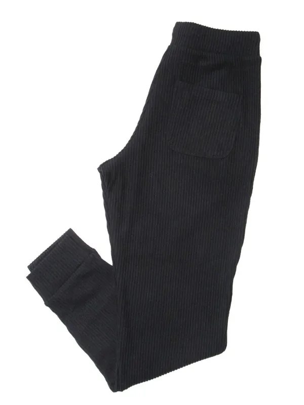 NWT Alo Yoga Muse Sweatpant in Black Ribbed Tapered Jogger Pants S - Image 5