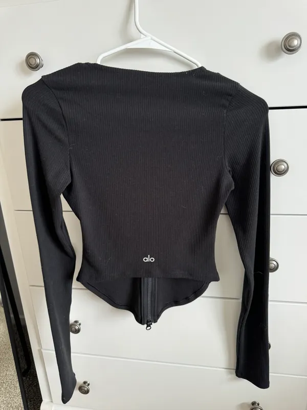 Alo Ribbed Stardust Long Sleeve - Image 3