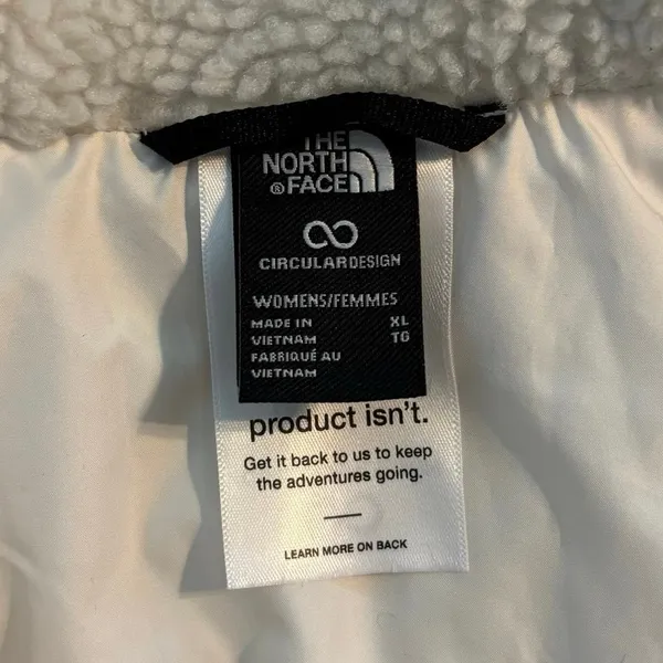 The North Face Women’s Size XL Junction Jacket White Dune FLAW - Image 5
