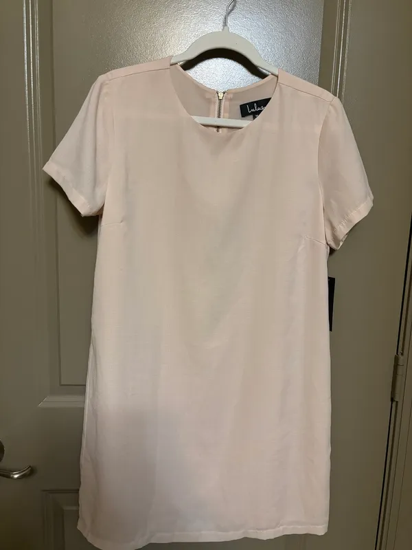 Shift and Shout Blush Pink Shift Dress - Image 3