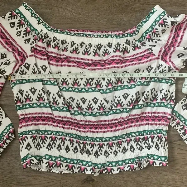 Wrangler‎ Retro Off The Shoulder Smocked Top - Size XXL - NWT - Image 9