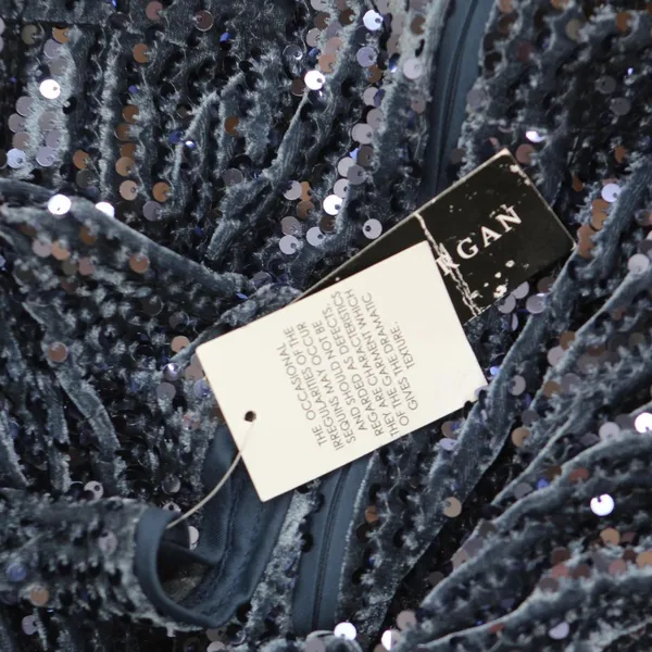 NWT Donna Morgan Holiday Sequin Dress Event Occasion Cocktail Dark Blue Gray 16 - Image 10