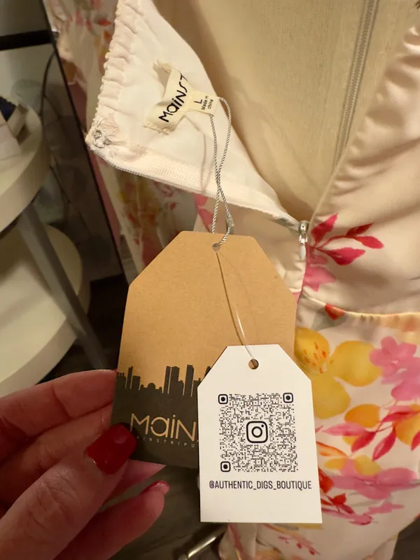 Main Strip Floral Dress - Image 6