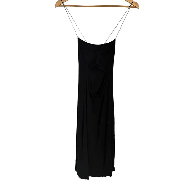 T by Alexander Wang Solid Black Cami Slip Bodycon Jersey Mini Dress Size XS - Image 2