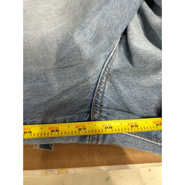 American Eagle Strigid Super‎ High Waisted Ultra Wide Leg Jeans 16 Short - Image 6