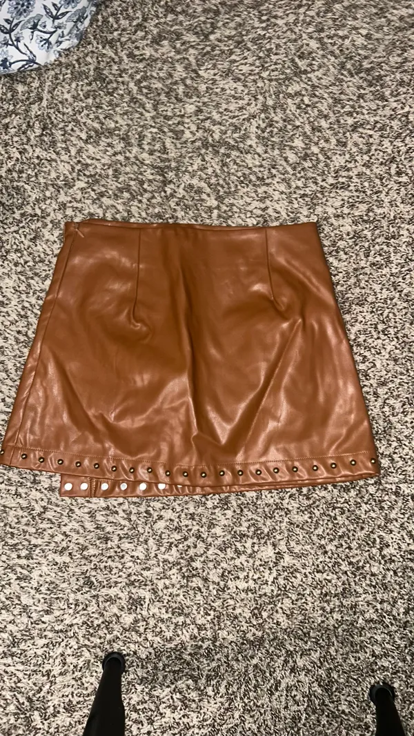 Studded Leather Skirt - Image 2