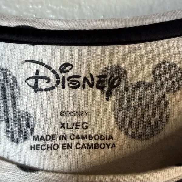 Disney short pajama set Black Mickey Design SZ:XL - Image 7