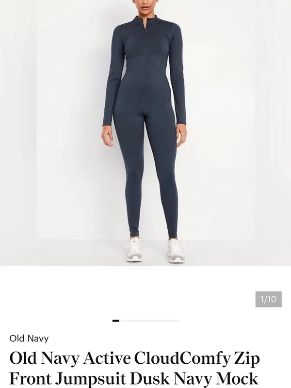 NWT Old Navy CloudComfy Long Sleeve Jumpsuit - size M - Image 9