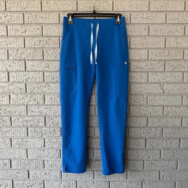 Figs Yola Skinny Scrub Pants Royal Blue Size XXS Petite - Image 2